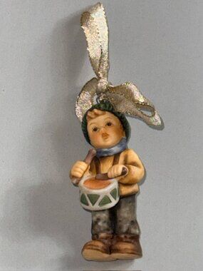 Vintage Hummel Christmas Ornament Goebel Berta Figurine Germany Drummer Boy Drum